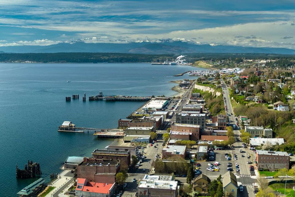 Aerial view of Port Townsend, Washington
