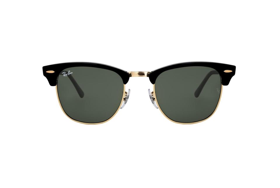 <p>Ray-Ban Clubmaster - $159 - Available at <a rel="nofollow noopener" href="https://www.visiondirect.com.au/designer-sunglasses/Ray-Ban/Ray-Ban-RB3016-Clubmaster-W0366-52168.html" target="_blank" data-ylk="slk:VisionDirect;elm:context_link;itc:0;sec:content-canvas" class="link ">VisionDirect</a></p>