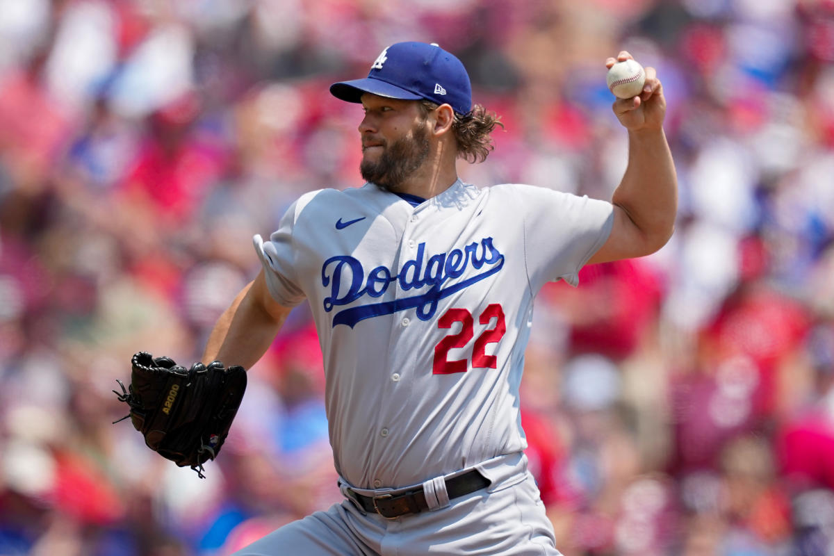 Los Angeles Dodgers Clayton Kershaw Stacked Tee Shirt