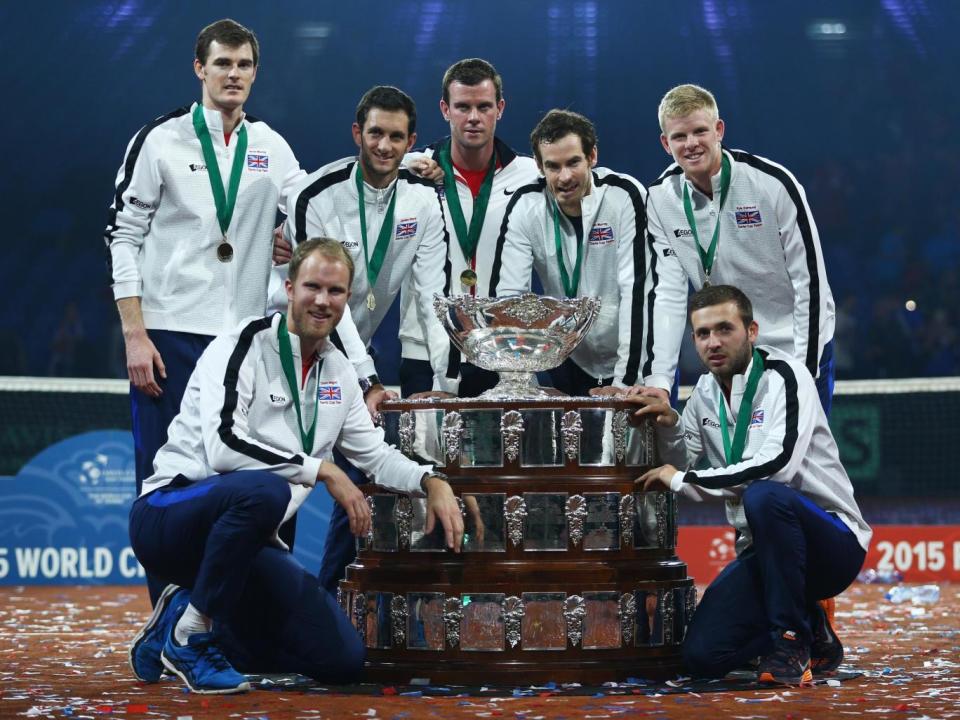 Evans was part of the team that won the Davis Cup in 2015 (Getty)