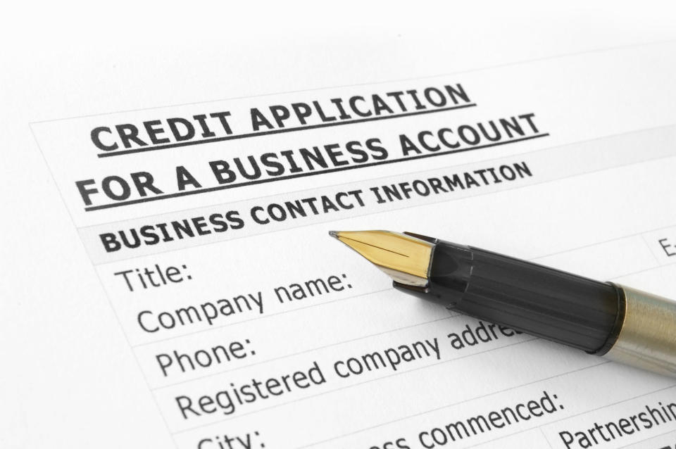 A business credit application