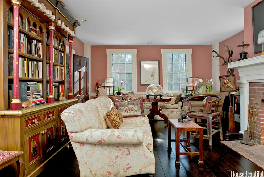 A Pink Living Room