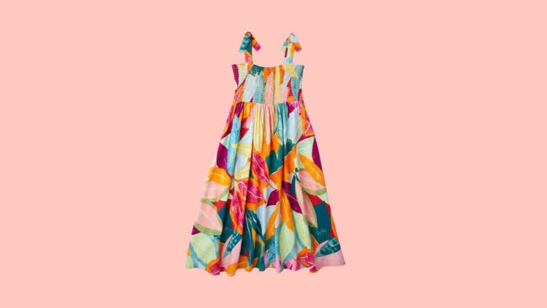 This Wonder Nation dress is perfect for little girls who love color.