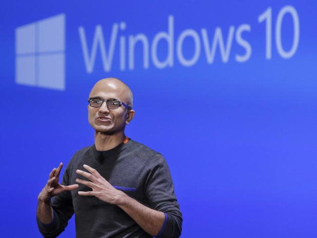 Microsoft CEO Satya Nadella Windows 10 event