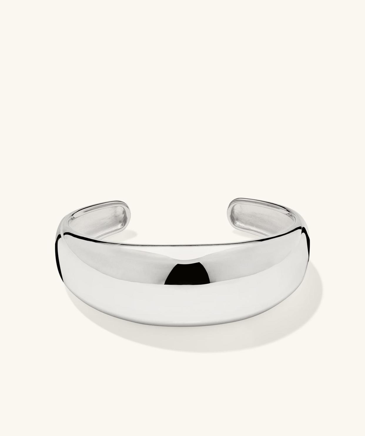 <p><a href="https://go.redirectingat.com?id=74968X1596630&url=https%3A%2F%2Fmejuri.com%2Fshop%2Fproducts%2F20mm-dome-cuff-bracelet-silver&sref=https%3A%2F%2Fwww.elle.com%2Ffashion%2Fshopping%2Fa60245970%2Fmejuri-jewelry-reivew%2F" rel="nofollow noopener" target="_blank" data-ylk="slk:Shop Now;elm:context_link;itc:0;sec:content-canvas" class="link rapid-noclick-resp">Shop Now</a></p><p>20mm Dome Cuff Bracelet Silver</p><p>mejuri.com</p><p>$298.00</p>