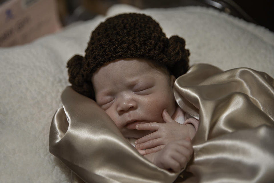 Baby Marley, who lives at Baylor Scott & White McLane Children's Medical Center in Temple, Texas, participated in a Star Wars themed photo shoot. (Photo: Baylor Scott & White McLane Children's Medical Center – Temple)