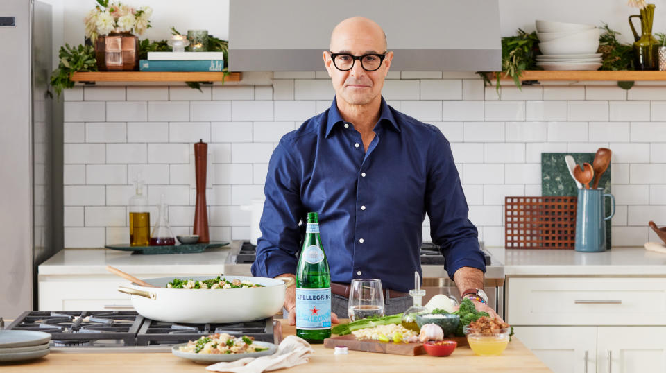 Tucci spoke with Yahoo Life as part of his work promoting a series of meal kit boxes he developed with S. Pellegrino. (Photos: S. Pellegrino)