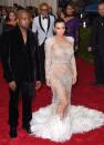 <p>For the <a href="https://www.cosmopolitan.com/uk/fashion/celebrity/news/a35477/met-gala-2015-kim-kardashian-beyonce-jennifer-lopez-sheer-gowns-photos/" rel="nofollow noopener" target="_blank" data-ylk="slk:2015 Met Gala;elm:context_link;itc:0;sec:content-canvas" class="link ">2015 Met Gala</a>, Kim Kardashian arrived in this sheer feathery Peter Dundas for Roberto Cavalli naked dress.</p>