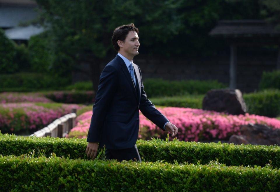 Prime Minister Justin Trudeau arrives to a press conference in Tokyo, Japan on Tuesday, May 24, 2016. THE CANADIAN PRESS/Sean Kilpatrick