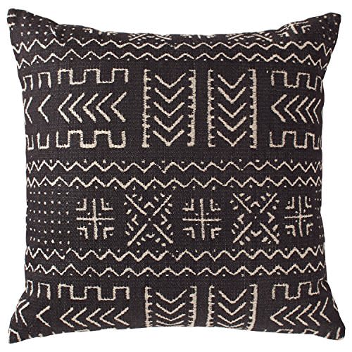 10) Rivet Mudcloth-Inspired Decorative Throw Pillow