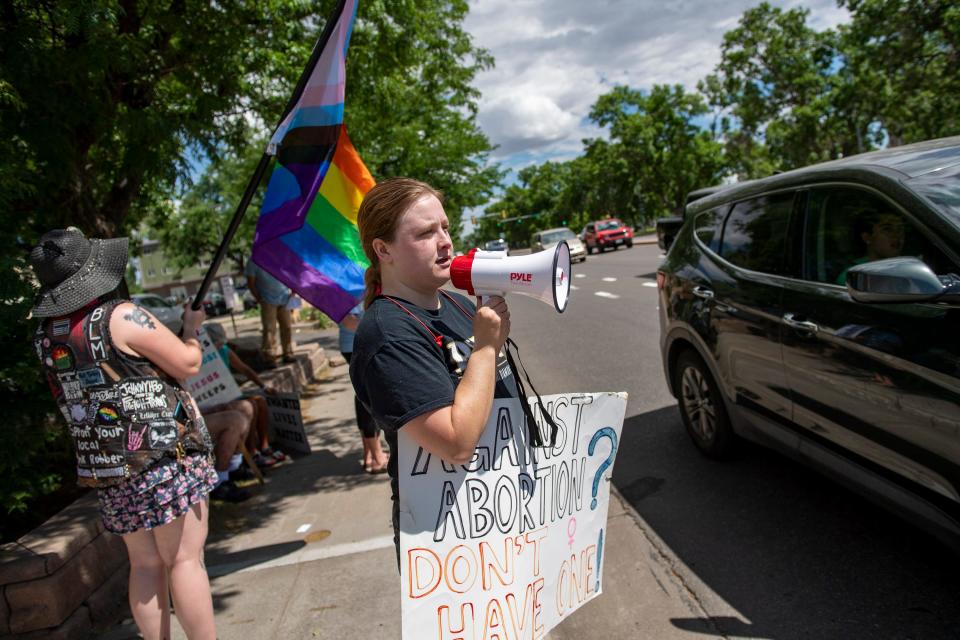 A demonstration in front of Planned Parenthood's Fort Collins Health Center in Fort Collins, Colo. on  Friday, June 24, 2022.