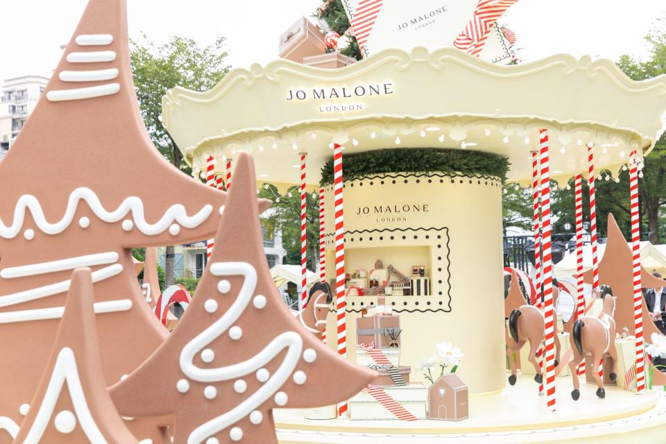 Jo Malone London在台北南西商圈打造童話薑餅遊樂園。（Jo Malone London提供）