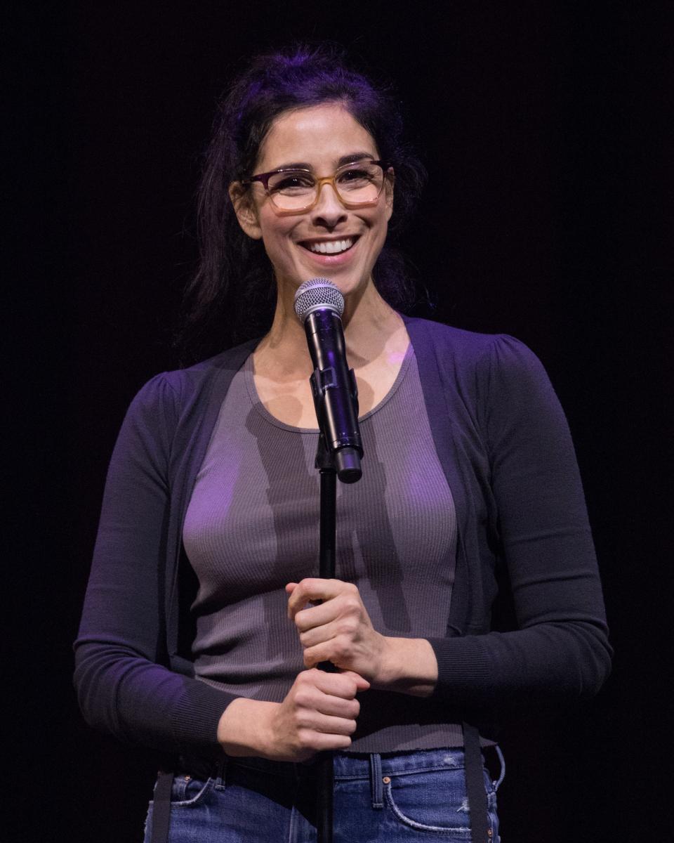 Sarah Silverman performs onstage during Moontower Just For Laughs "Sarah Silverman & Friends" at ACL Live at The Moody Theatre on April 24, 2022 in Austin, Texas.