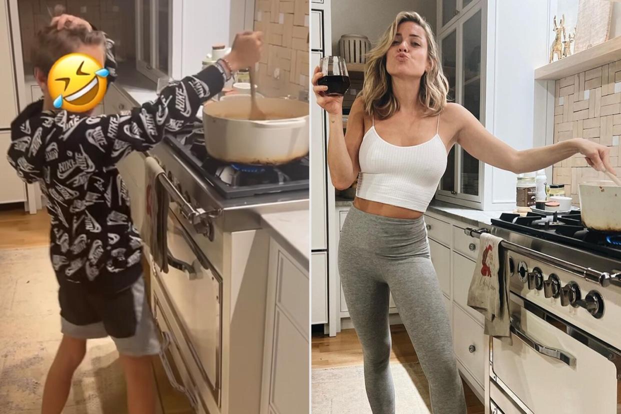 Kristin Cavallari Enjoys Night In Cooking and Dancing with Son Camden, 10: 'This Kid Kills Me'