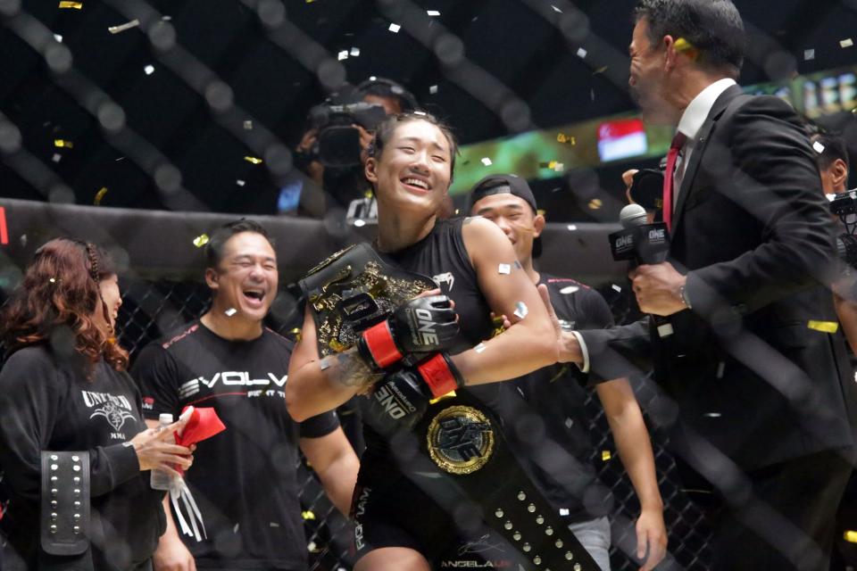 Angela Lee defends ONE Championship title