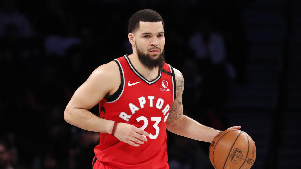 Fred VanVleet。（AP Photo/Kathy Willens）