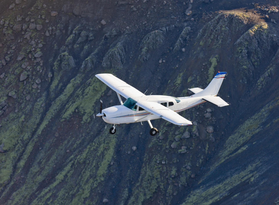 File image of light plane after four friends in Missouri, US, were killed in a crash.