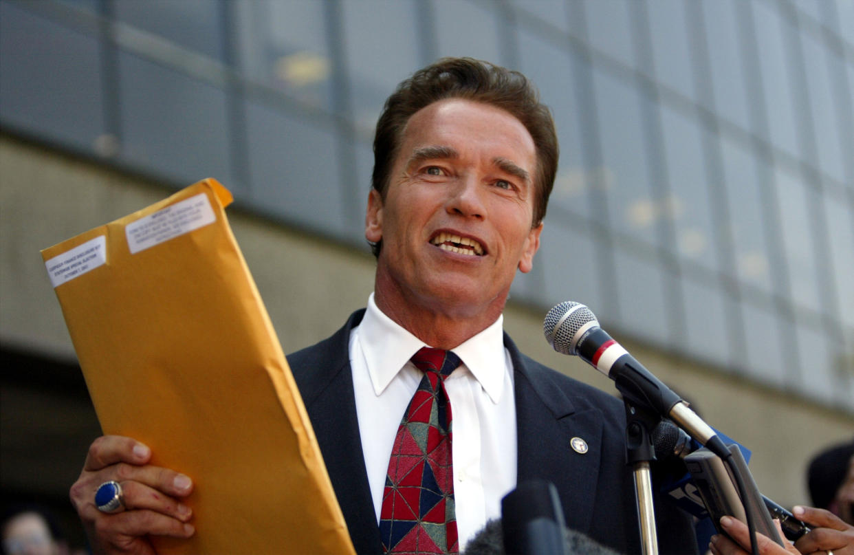 Arnold Schwarzenegger Pulls Papers To Run For Governor