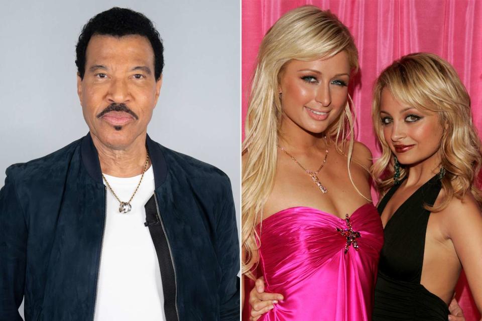 <p>Disney/Eric McCandless/Getty; Peter Kramer/Getty Images)</p> Lionel Richie (left) and Paris Hilton (center) with Nicole Richie (far right)