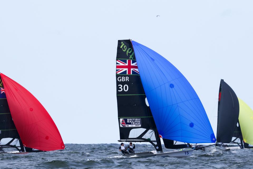 James Peters and Fynn Sterritt have roared back into contention in the 49er class for Great Britain.
