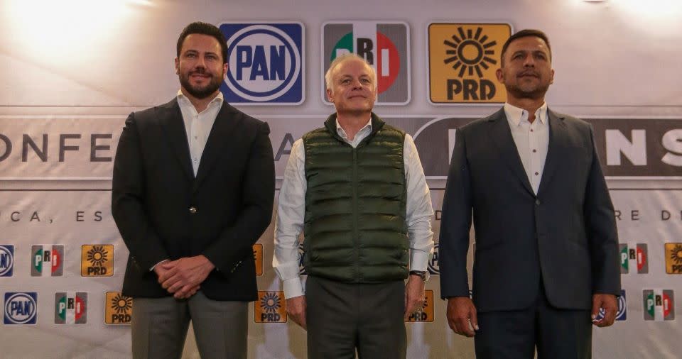 ‘Enfrentaremos una elección de Estado’: PRI PAN y PRD anuncian alianza en el Edomex