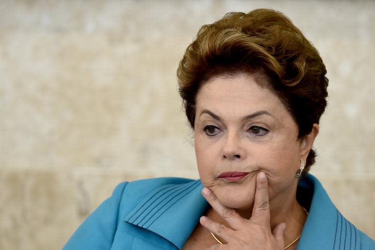 Brazilian President Dilma Rousseff, pictured during a meeting in Brasilia, on June 5, 2014