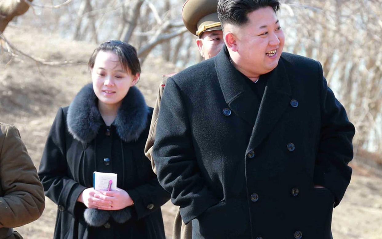 Rise to prominence: Kim Yo-jong, vice department director of the Central Committee of the Worker's Party of Korea (WPK), and younger sister of North Korean leader Kim Jong-un  - AFP