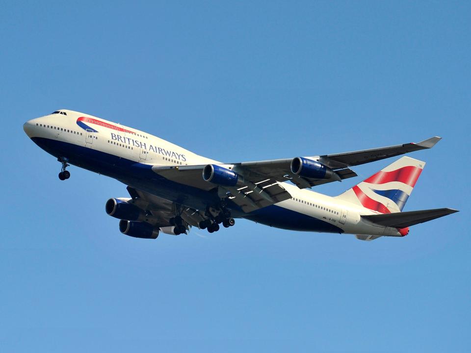 british airways boeing 747