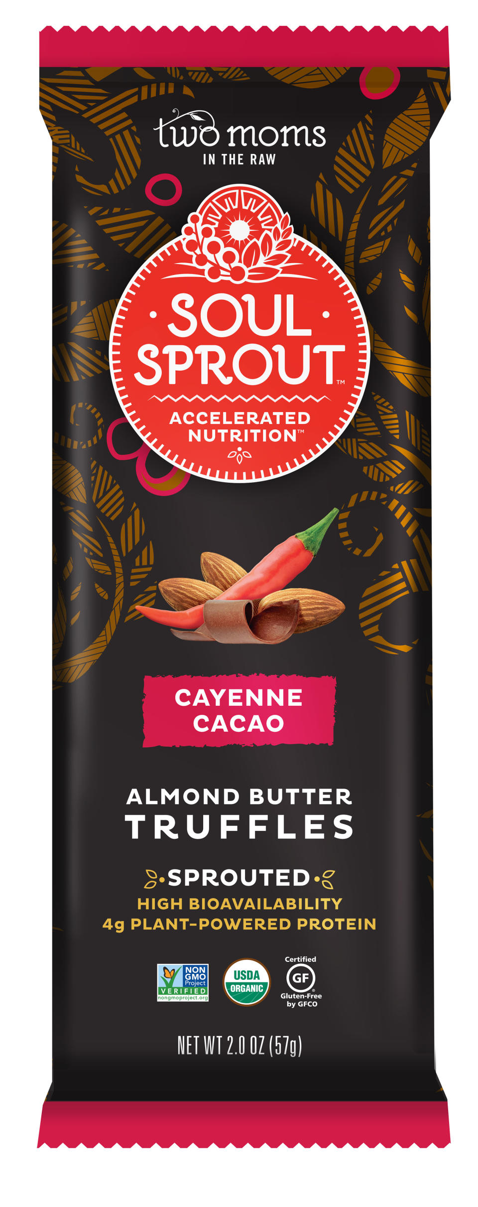 SOUL SPROUT CAYENNE CACAO ALMOND BUTTER TRUFFLES