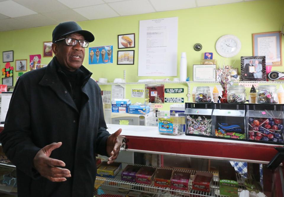 Akron Ward 5 Councilman Johnnie Hannah talks about the changes in the neighborhood around his business, Mollie's Sweet Treats N' Things.