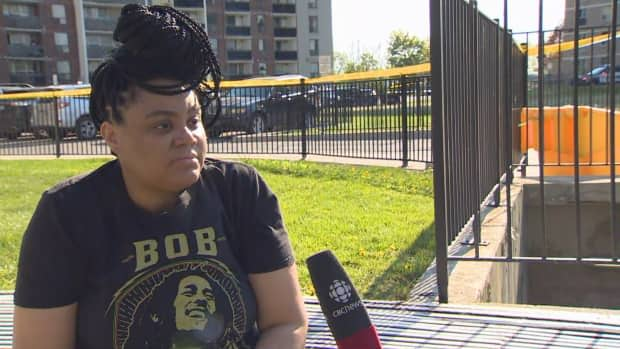 Renee Blair, a nearby resident and mother of a young son, was disheartened by the violence in her neighbourhood. She said it's normally quite peaceful.