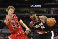 NBA: Portland Trail Blazers at Chicago Bulls