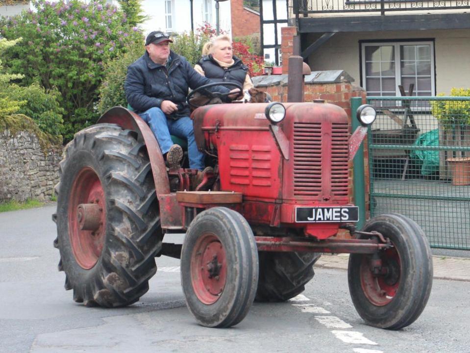 Hereford Times: James Speakman with his rare David Brown 50D.