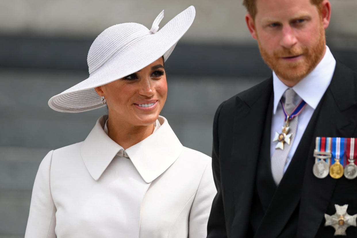 Meghan Markle and Prince Harry have shared a new portrait of their daughter, Lilibet. (Photo: Daniel Leal/Pool via REUTERS)