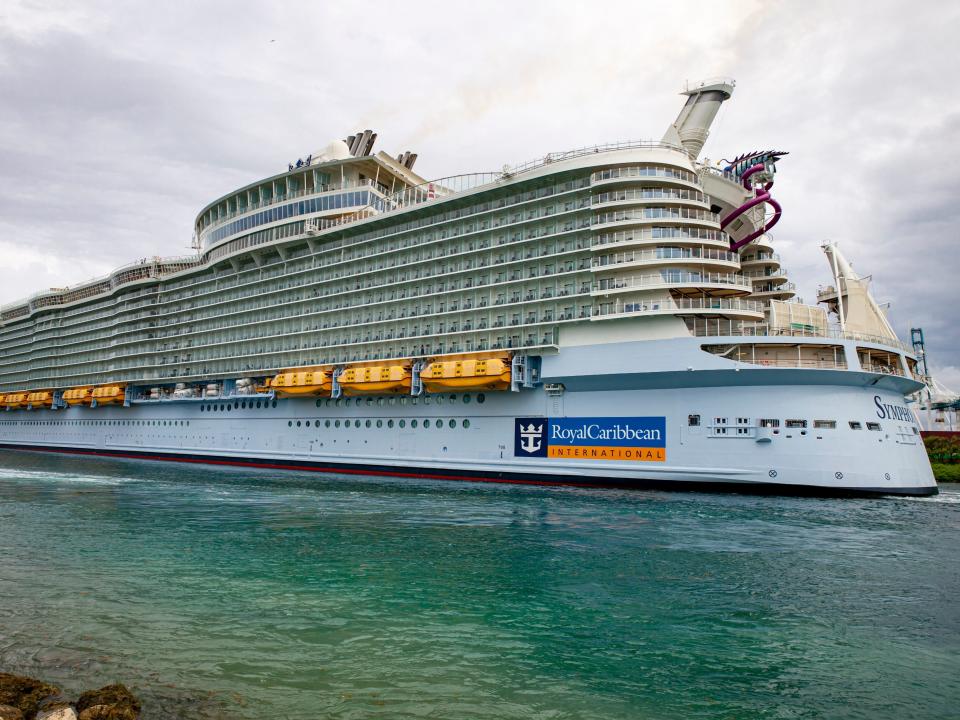 Royal Caribbean Symphony of the Seas docked in Miami, FL