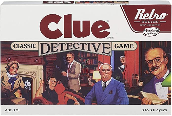 best family board games retro series clue 1986