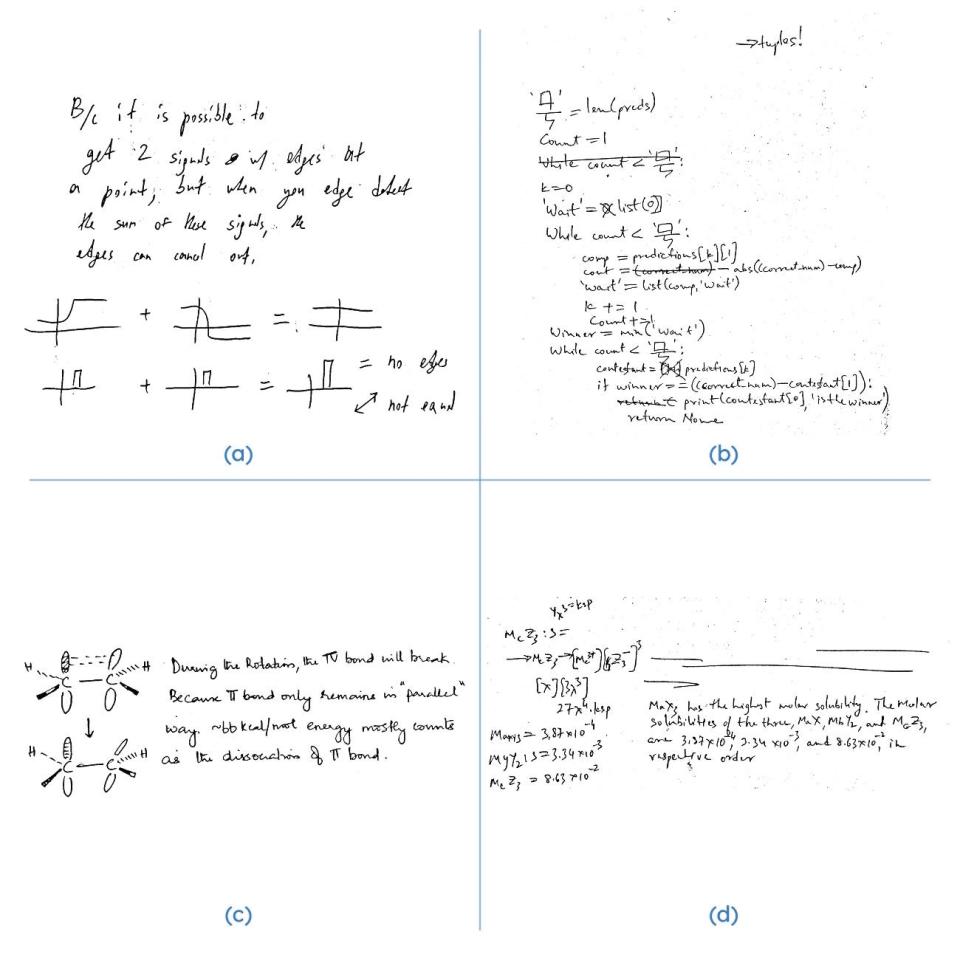 The Gradescope platform uses AI to read and digitize a student’s handwriting.