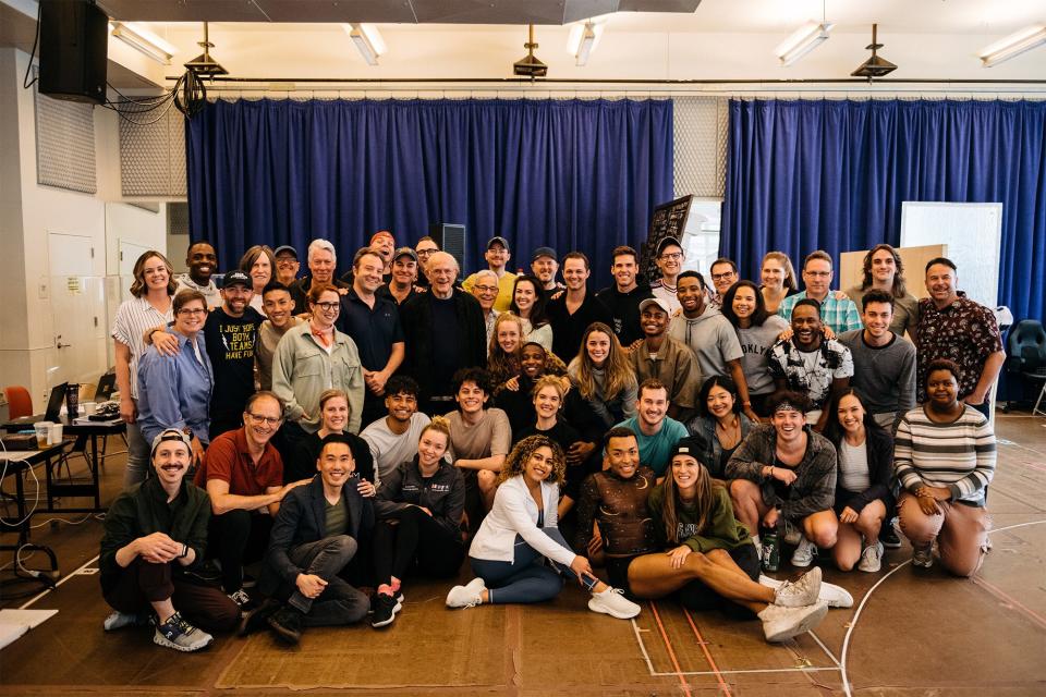 Christopher Lloyd visits Broadway rehearsals for BACK TO THE FUTURE