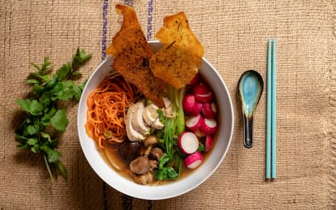 Asian-inspired noodle soup - Credit: &nbsp;Andrew Crowley