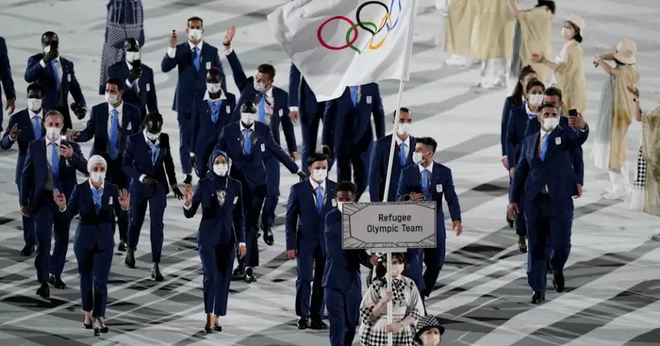 難民代表隊將會與上屆東京奧運一樣，緊隨希臘於開幕禮上第2隊進場（圖：IOC）