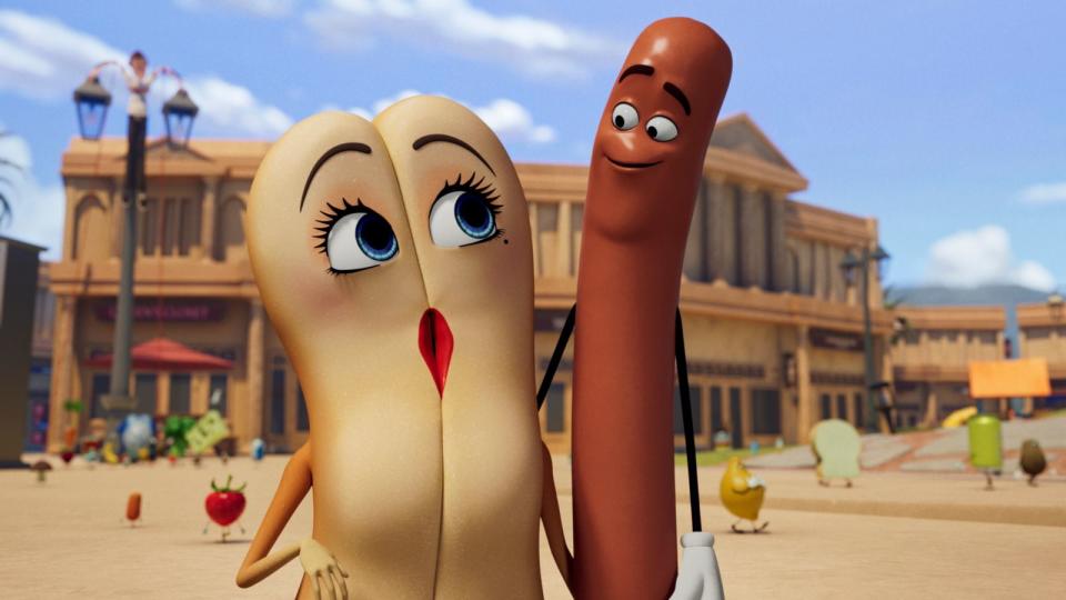 Hotdogbrötchen Brenda und Würstchen Frank sind auch in der Serien-Fortsetzung "Sausage Party: Foodtopia" noch ein Paar. (Bild: Amazon Content Services LLC)