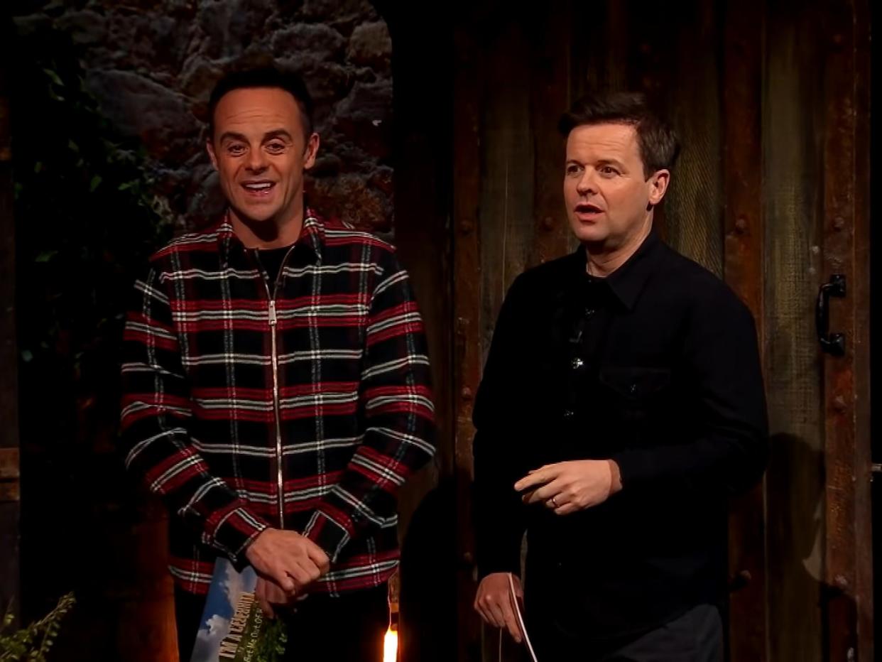 Ant and Dec in I’m a Celebrity (ITV)