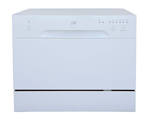 6) Sunpentown (SPT) SD-2213W Compact Countertop Dishwasher