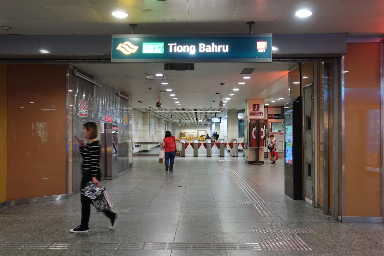 Tiong Bahru MRT Station. (Yahoo News Singapore file photo)