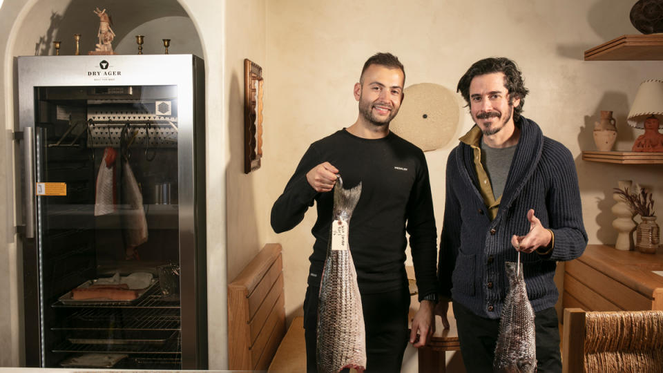 When Theodora opened, chef Tomer Blechman installed a Dry Ager fridge in the restaurant.