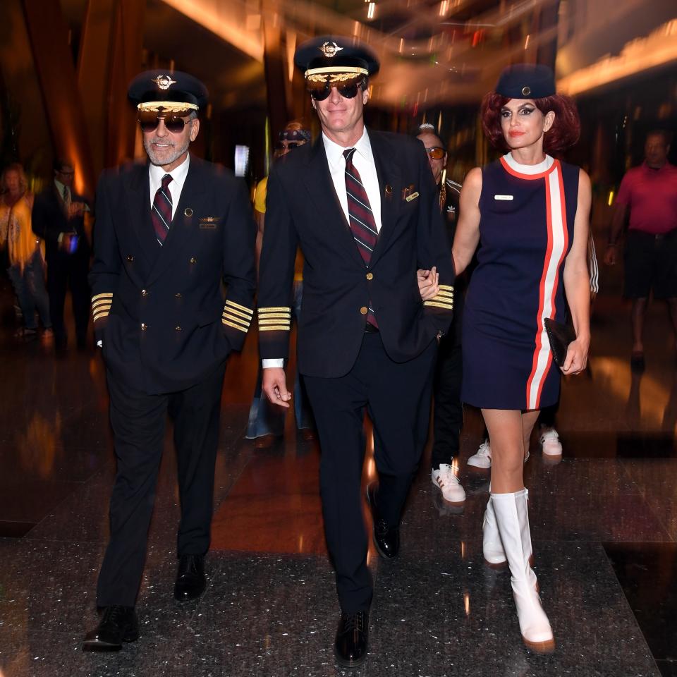 Cindy Crawford, Rande Gerber (and George Clooney): Flight Crew