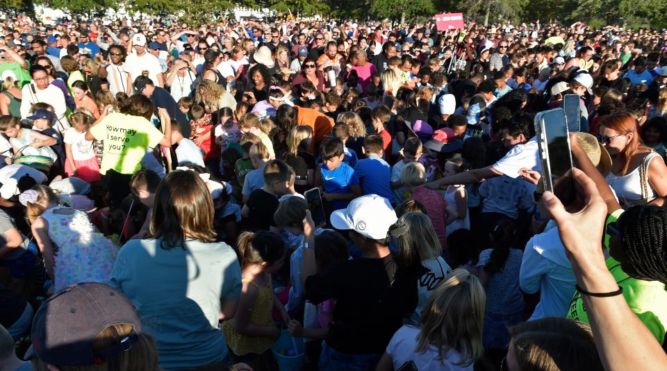 Thousands of people attended the 1st annual 'Good Friday in Payne Park' hosted by First Sarasota's Downtown Baptist Church.