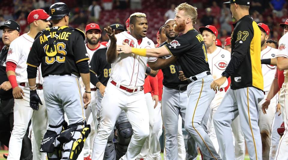 Yasiel Puig, Amir Garrett and Six Others Suspended for Reds-Pirates Brawl