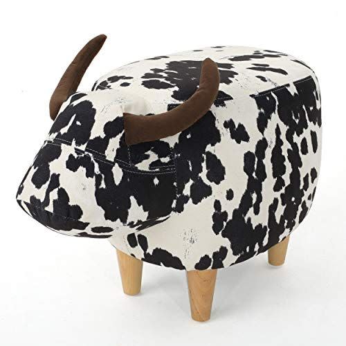 Christopher Knight Home Velvet Cow Ottoman