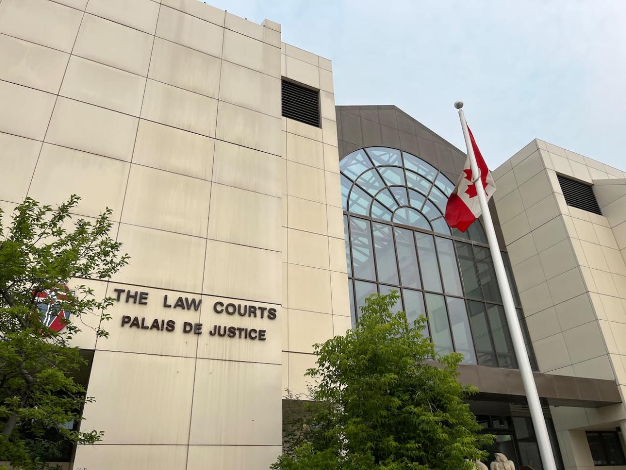 The courthouse in Whitehorse, Yukon. A judge recently heard a challenge of evictions under the territory's SCAN Act. (Lilian Fridfinnson/CBC - image credit)